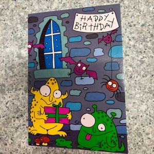 Joyeux 9e anniversaire Dépliant carte de vœux d’anniversaire