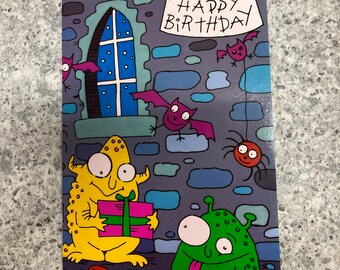 Joyeux 9e anniversaire Dépliant carte de vœux d’anniversaire