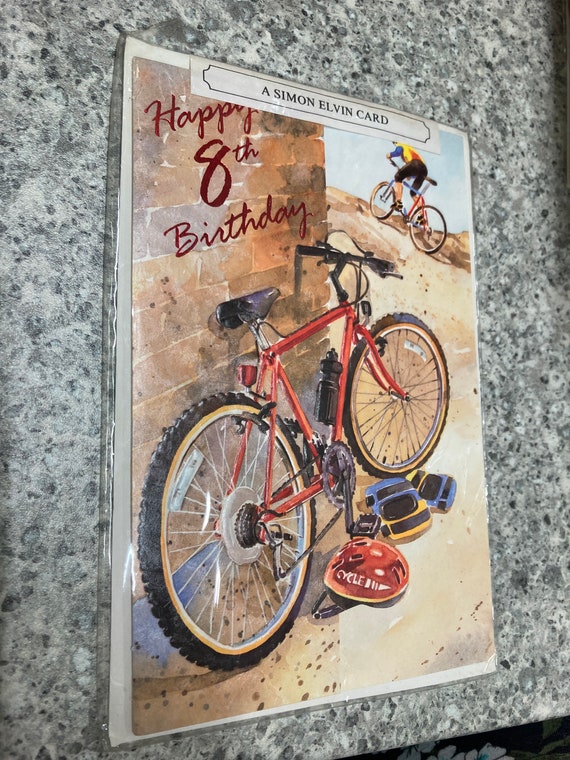 Happy 8th Birthday Greetings Card Kids Children Birthday - Etsy