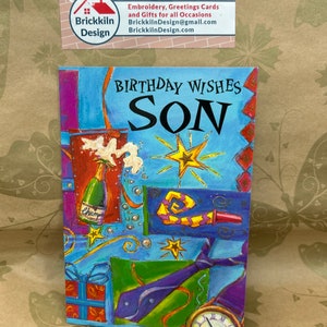 Alles Gute zum Geburtstag Sohn Grußkarte