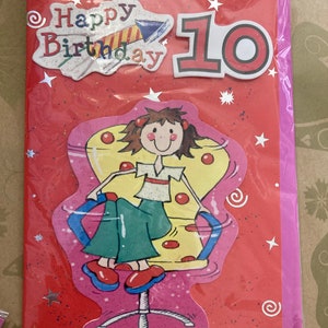 Happy 10th Birthday 3D Geburtstag Grußkarte