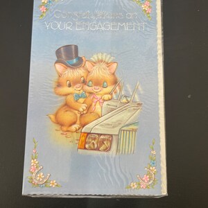 婚約おめでとうグリーティングカード