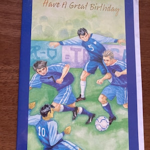 Football Happy Birthday Greetings Card