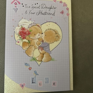 Happy Anniversary Daughter and Son in Law Greetings Card