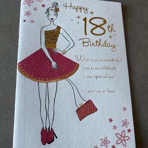 Tarjeta de felicitación especial para el 18.º cumpleaños