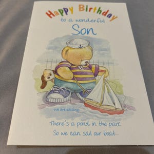 Alles Gute zum Geburtstag Sohn Grußkarte