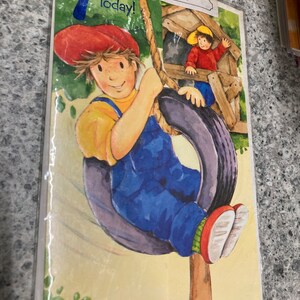 Biglietto di auguri di buon 7° compleanno per bambini, compleanno