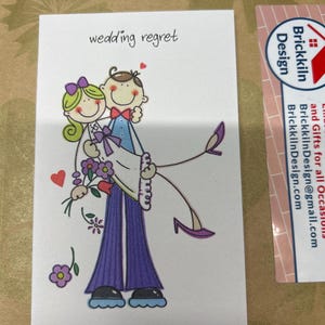 Cartão de felicitações de arrependimento de casamento Festa de casamento Evento