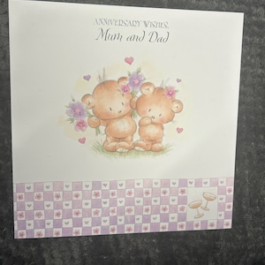 Jubiläums-Wünsche Mama und Papa Extra große Grußkarte