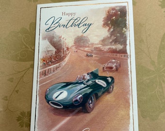 Printable Classic Car happy Birthday Card - Etsy