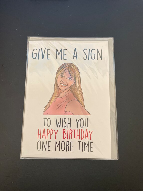Britney Spears Happy Birthday Greetings Card - Etsy