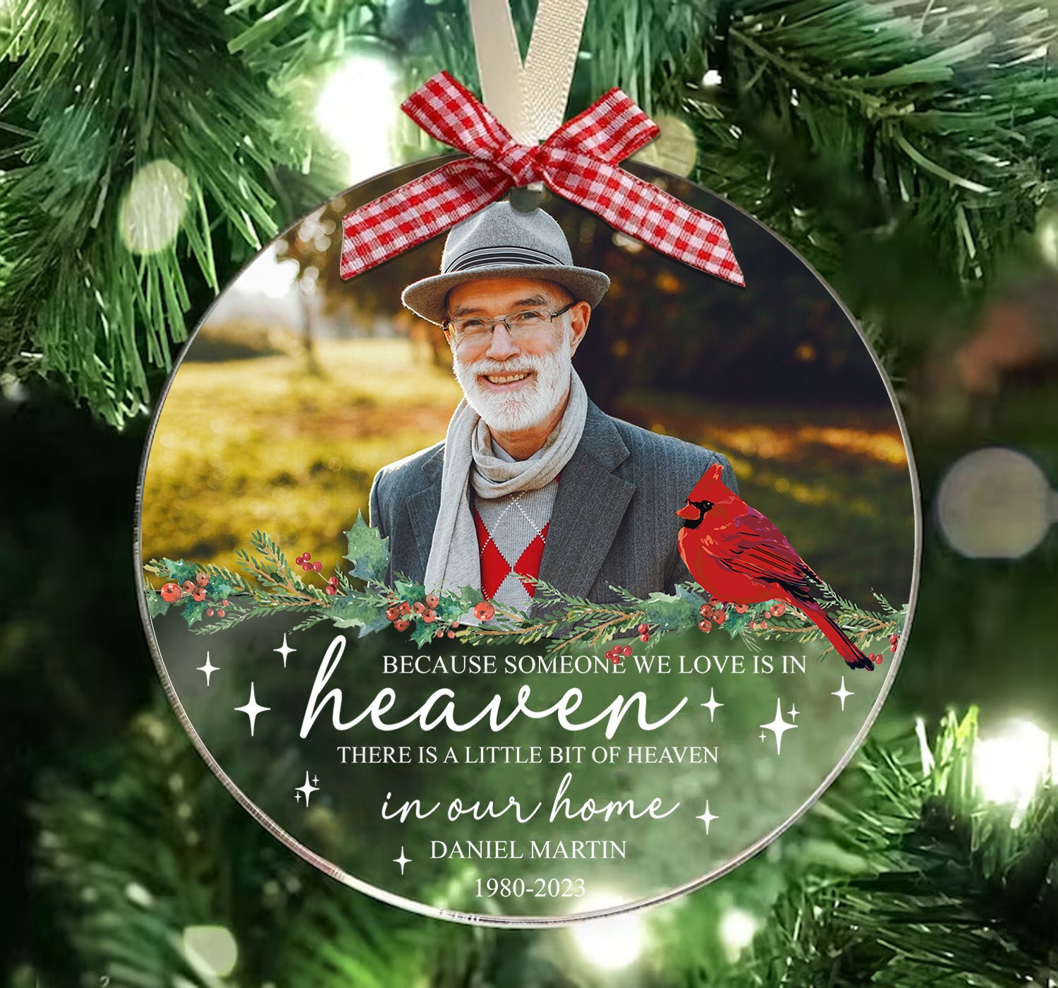 Personalized Remembrance Ornament in Loving Memory Ornament Etsy Canada