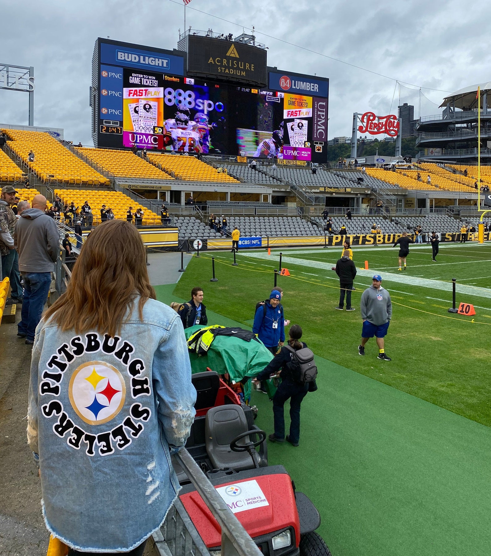 Pittsburgh Football Jean Jacket Etsy