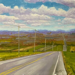 Country Rd #2, Original Oil Painting