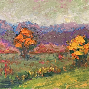 Fall Color, painted plein air