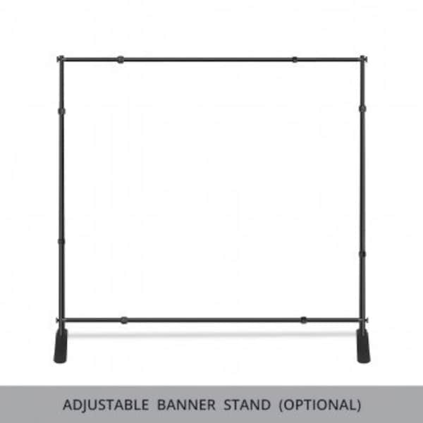 10FT x 8FT Banner Stand for Step and Repeat Backdrop Adjustable Heavy Duty