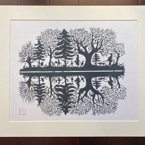 Arte tradizionale asiatica Carta tagliata Carta tagliata-Carta tagliata-Carta tagliata a mano-Carta tagliata-Carta tagliata a mano-Caratteristiche cinesi Arte murale Decorazione per la casa19,88X 19,1 pollici