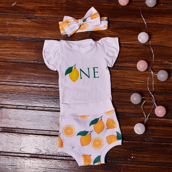 Cute lemon First Birthday personalized lemon clothes set lemonade Theme cake smash photoshoot Custom lemon one name onesie Summer party baby