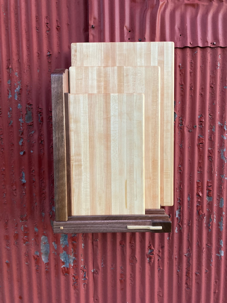 Greene & Greene Wall Mount Cutting Board Holder Etsy