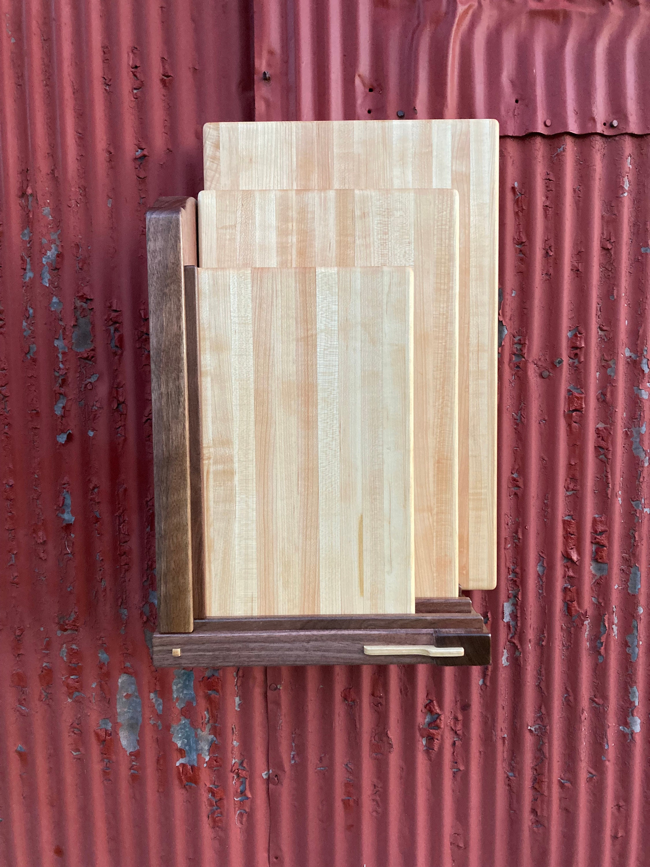 Greene & Greene Wall Mount Cutting Board Holder Etsy