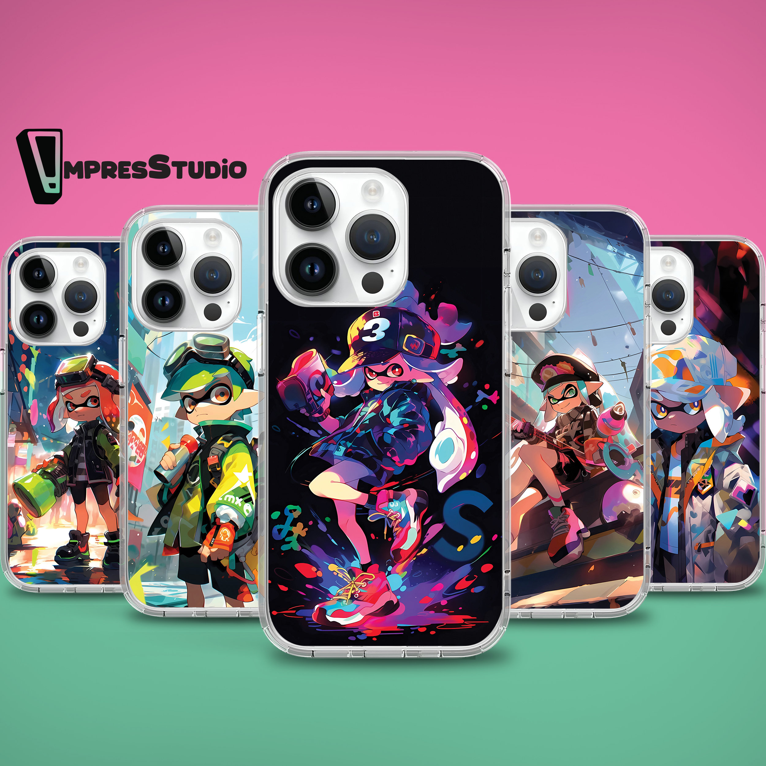 スプラトゥーン　ステッカー　キーホルダー　スマホケース　など Splatoon phone case - Etsy 日本