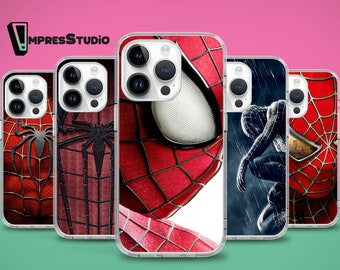 Spider-man phone case for iPhone 17 Air 16e 16 15 case for Samsung S25 S24 FE A16 A55 case for Pixel 10 case for Pixel 8 pro