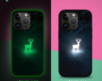 Funda para iPhone 17 Air 16e 16 15, funda para Samsung S25 S24 FE A16 A55, funda para Pixel 10, funda para teléfono con diseño de mundo mágico que siempre brilla en la oscuridad.