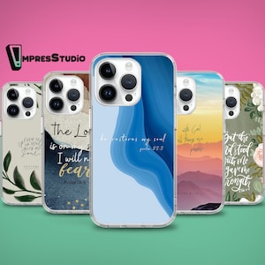 Bibel Vers Handyhülle für iPhone 16e 16 15 14 13 12 case for Samsung S25 S24 FE A16 A55 A35 A15 case for Pixel 8 pro