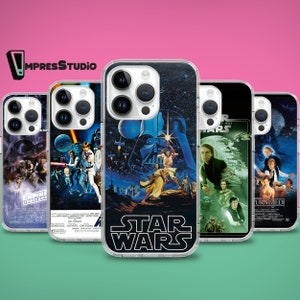 Étui pour téléphone avec affiche de film Star Wars 16e 16 15 14 13 12 étui pour samsung S25 S24 FE A16 A55 A35 A15 étui pour Pixel 8 pro
