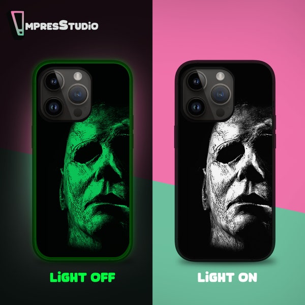 Glow in the dark Halloween Horror phone case for iPhone case 15 14 13 12 11 case for Samsung S24 FE S22 Ultra A55 A35 A15 Google Pixel 8 Pro