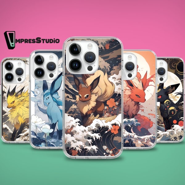 Japanese video game phone case for iPhone case 15 14 13 12 11 case for Samsung S24 S23 FE S22 Ultra A54 case for Pixel 8 pro