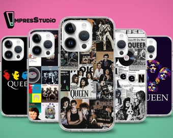 Queen Rock Band phone case for iPhone case 15 14 13 12 11 case for Samsung S24 S23 FE S22 Ultra A55 A35 A15 case for Pixel 8 pro