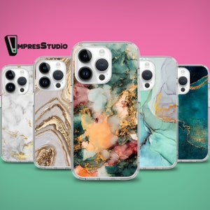 Marble stone pattern phone case for iPhone 16e 16 15 14 13 12 case for Samsung S25 S24 FE A16 A54 case for Pixel 9 8 7