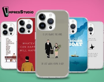 Funda para teléfono con ilustración de cita de película clásica
