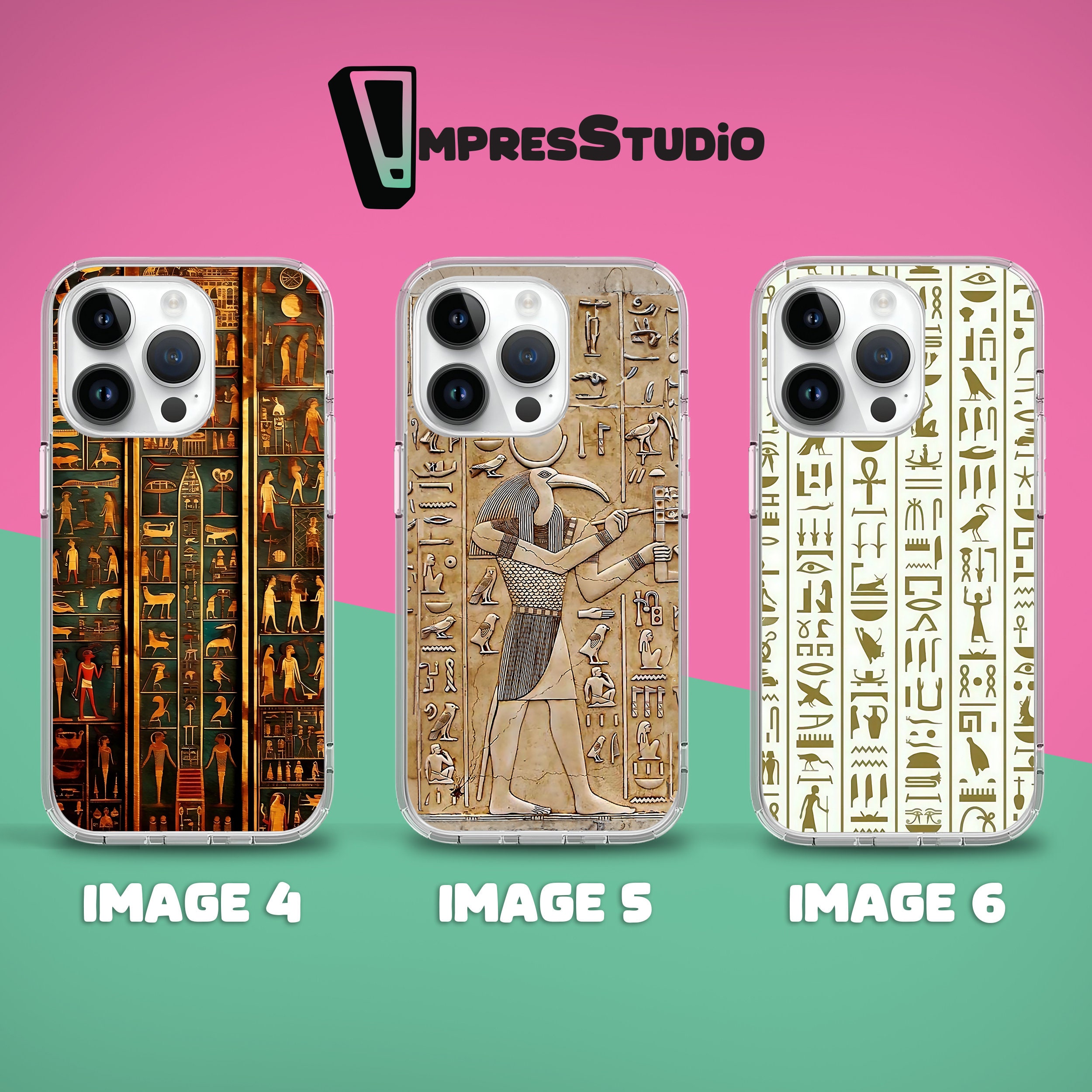 Ancient Egypt Phone Case for iPhone 16e 16 15 14 13 12 Case for Samsung ...