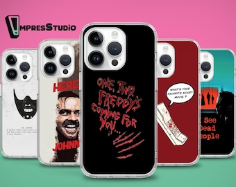 Funda para teléfono con cita de película de terror clásica