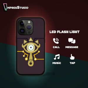 The Legend of Zelda LED Flashing Graphic Handytasche für iPhone 16e 16 15 14 13 12 für Samsung S25 S24 FE A16 A55 A35 A15