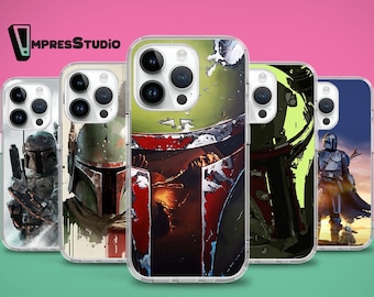 Star Wars Boba Fett phone case for iPhone 17 Air 16e 16 15 case for Samsung S25 S24 FE A16 A55 case for Pixel 10 case for Pixel 8 pro