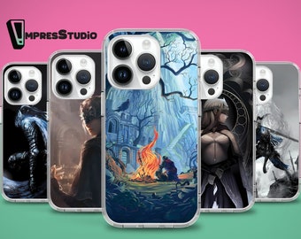 Indie Soulslike game video game phone case for iPhone 16e 16 15 14 13 12 case for Samsung S24 FE A16 A55 A35 A15 Google Pixel 9 8 7
