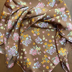 Copper Floral Wranglin Rag Cowboy Scarf Wild Rag