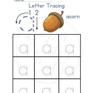 Learning lowercase letters