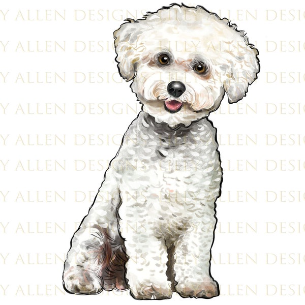 Bichon Frise Art - Etsy
