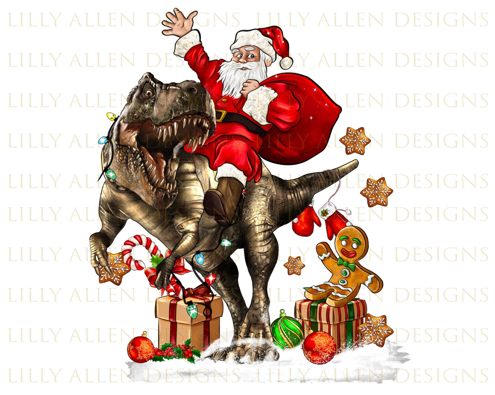 Christmas T-rex Santa Png Sublimation Design Christmas Png - Etsy
