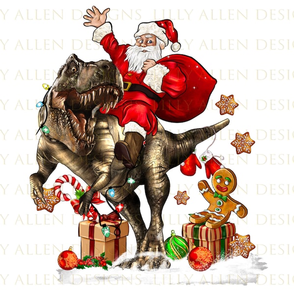 Christmas T-Rex Santa Png Sublimation Design, Christmas Png, Christmas Dinosaur Png,Merry Christmas Png,Christmas T-Rex Png,Digital Download