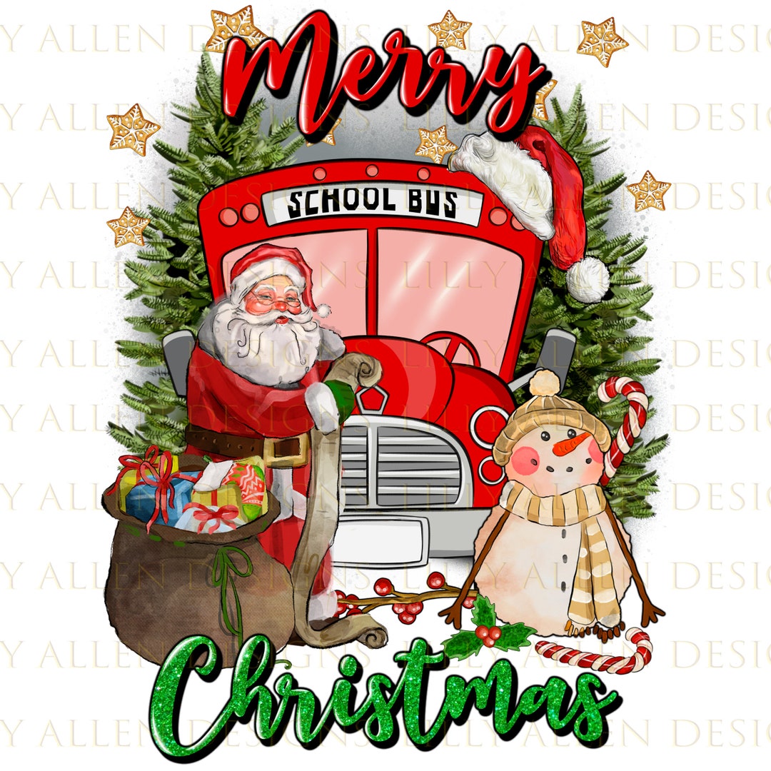 Merry Christmas Png Sublimation Design Download Happy New - Etsy
