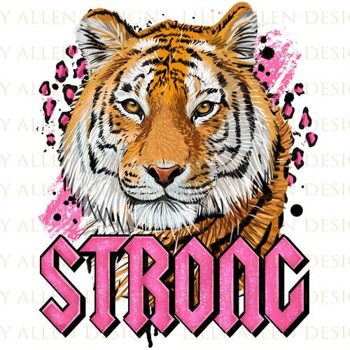 Western Strong Tiger Png Sublimation Design Leopard Strong - Etsy