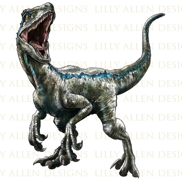 Velociraptor Png Sublimation Design, Velociraptor Png, Dino Png, Hand Drawn Dinosaur Png, Dinosaur Portrait Png, Digital Download