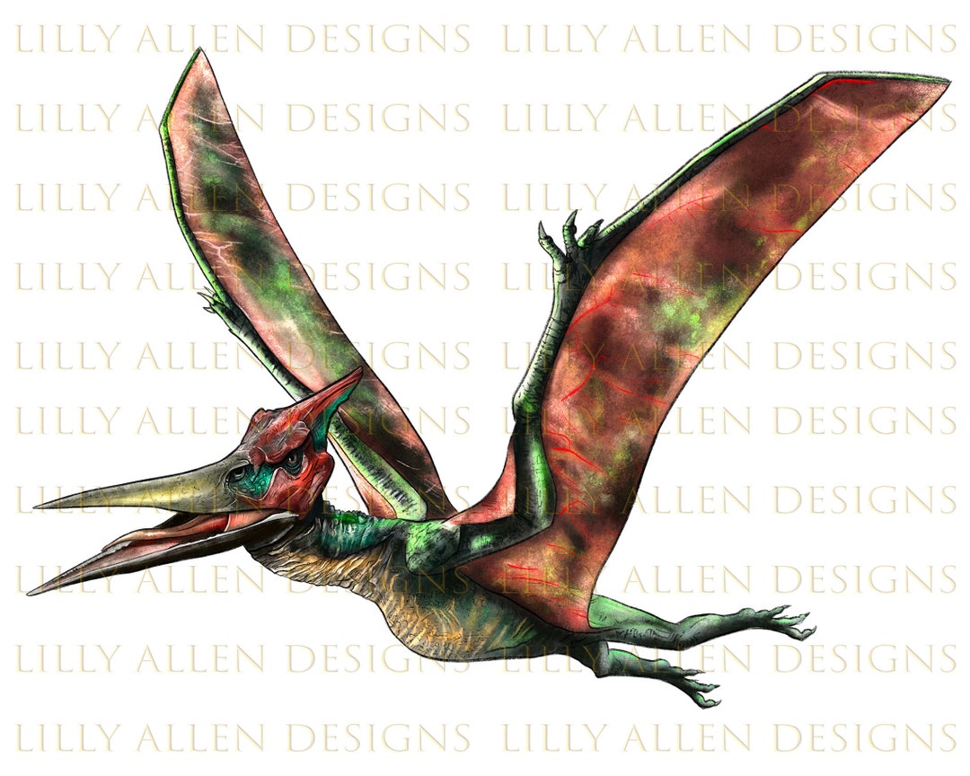 Pterodactyl Pen Wrap Png Sublimation Design, Pterodactyl Dinosaur Png,  Animal Pen Wrap Png, Pterodactyl Png, Dinosaur Png Download