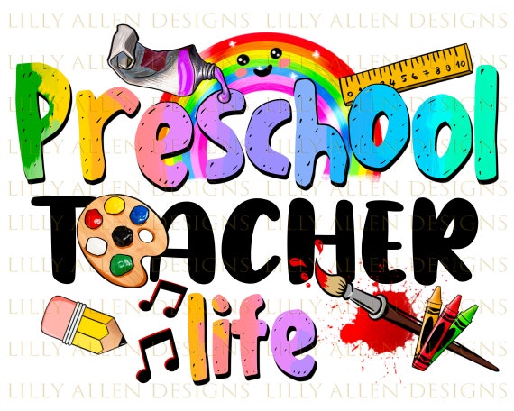 Preschool Teacher Life Png Sublimation Design Preschool - Etsy