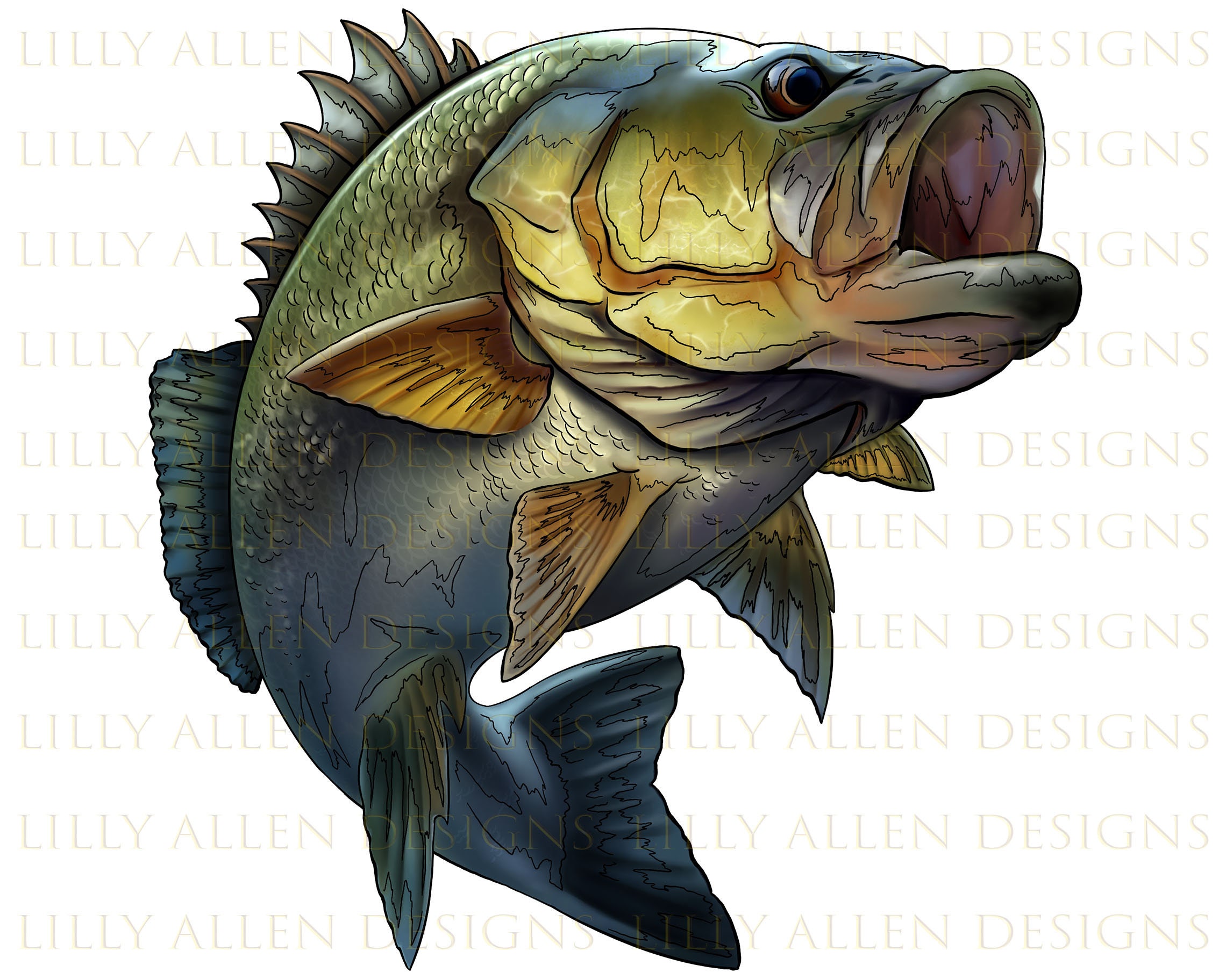Jumping Bass Png, Fish Png Sublimation, Fish Png, Hand Drawn Fish Png, Fish  Portrait Png, Sea Animals Png, Fish Clipart, Digital Download